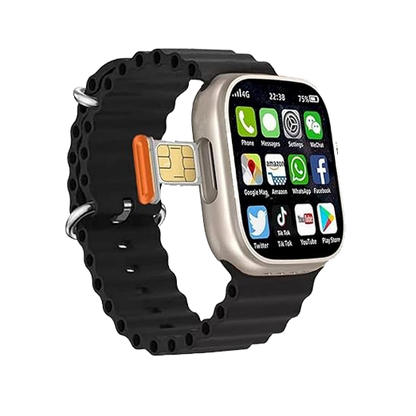 S8 Ultra Smartwatch Pro, 4GB RAM, 64GB storage, GPS, health monitoring.